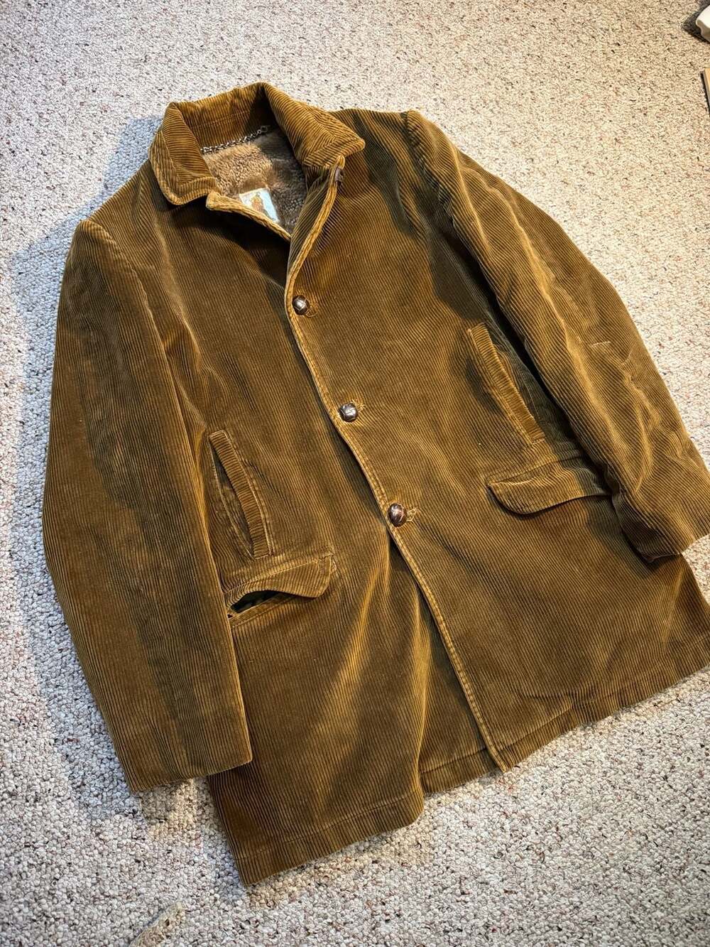 Vintage Mighty-Mac Out O'‎ Gloucester Corduroy Pile Lined Coat